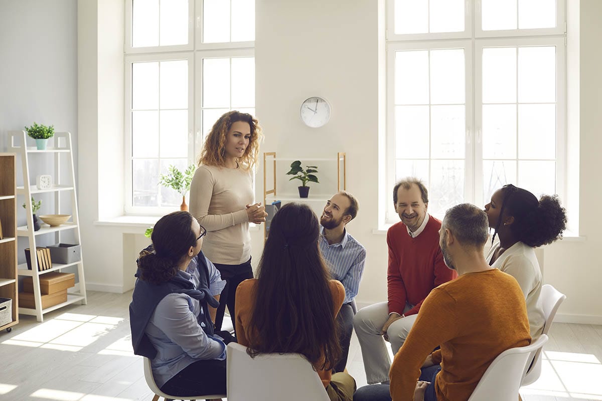 group in partial hospitalization program